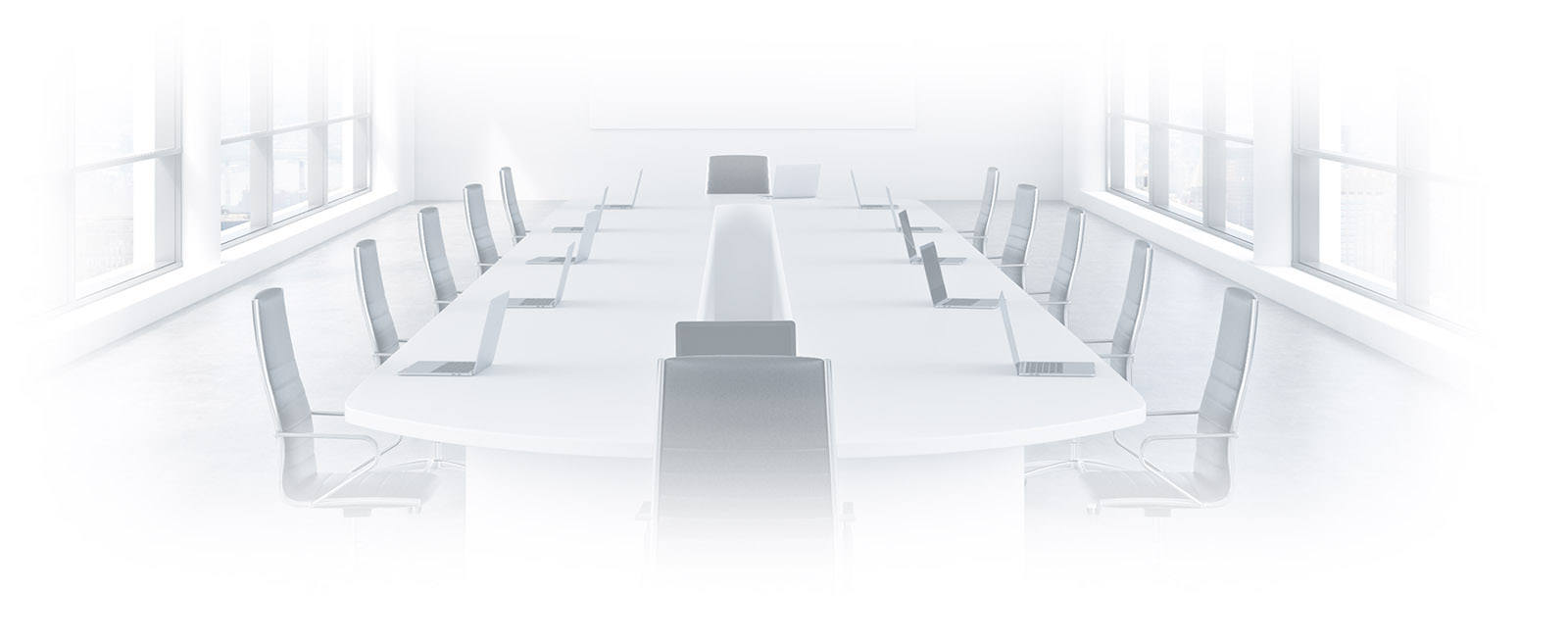 Multifunktionaler Konferenzraum weiß soft