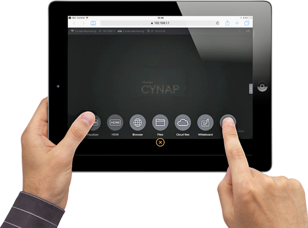 timesave Tablet mit Cynap Verbindung