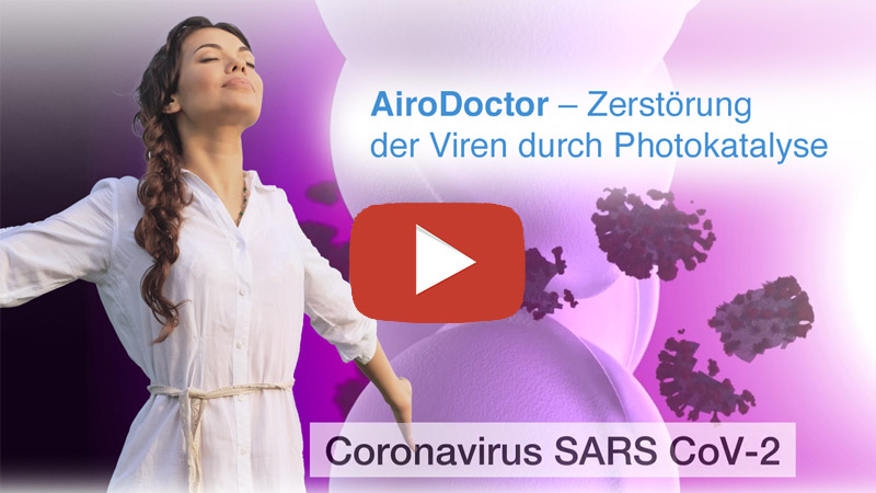 timesave AiroDoctor Startscreen Video Photokatalyse